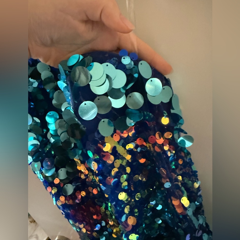 Blue Sequin Taylor Swift Eras Tour Dress M - Picture 8 of 8